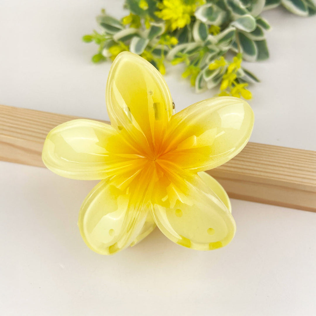 Plumeria Blossom Hair Claw Clip