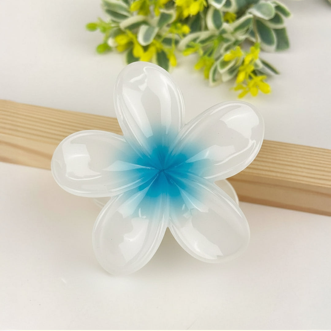 Plumeria Blossom Hair Claw Clip