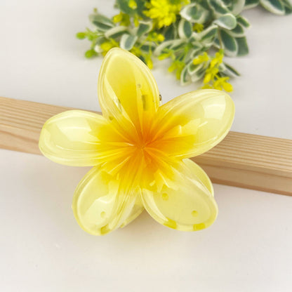 Plumeria Blossom Hair Claw Clip