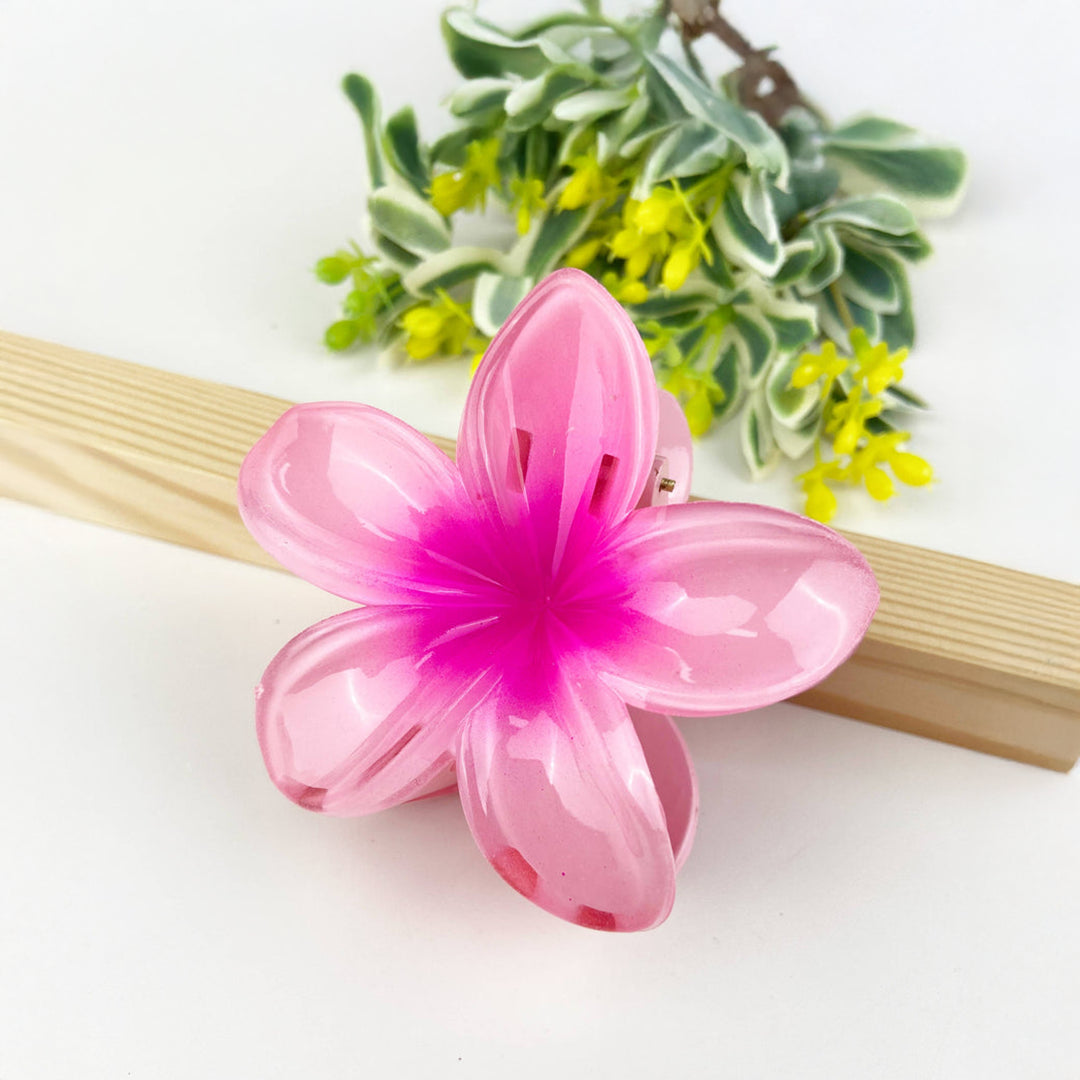Plumeria Blossom Hair Claw Clip
