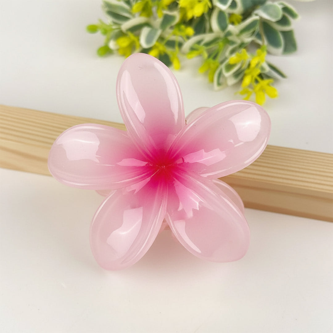 Plumeria Blossom Hair Claw Clip