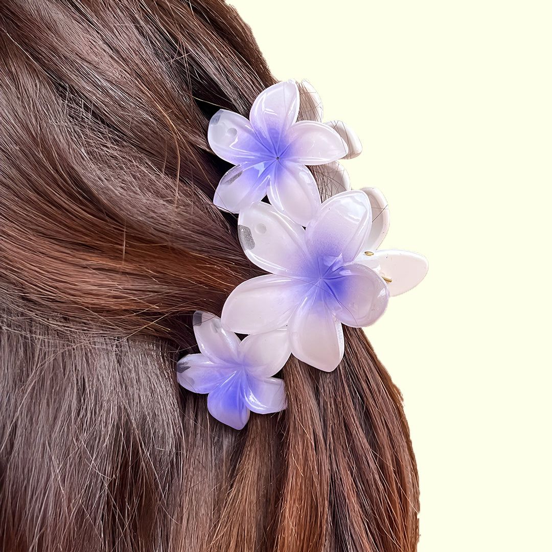 Plumeria Blossom Hair Claw Clip