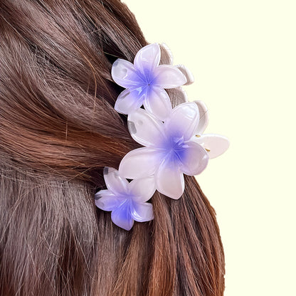 Plumeria Blossom Hair Claw Clip