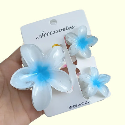 Plumeria Blossom Hair Claw Clip