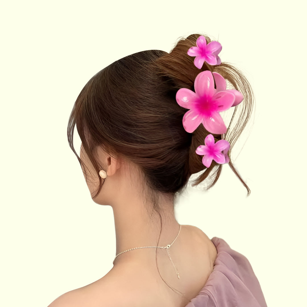 Plumeria Blossom Hair Claw Clip