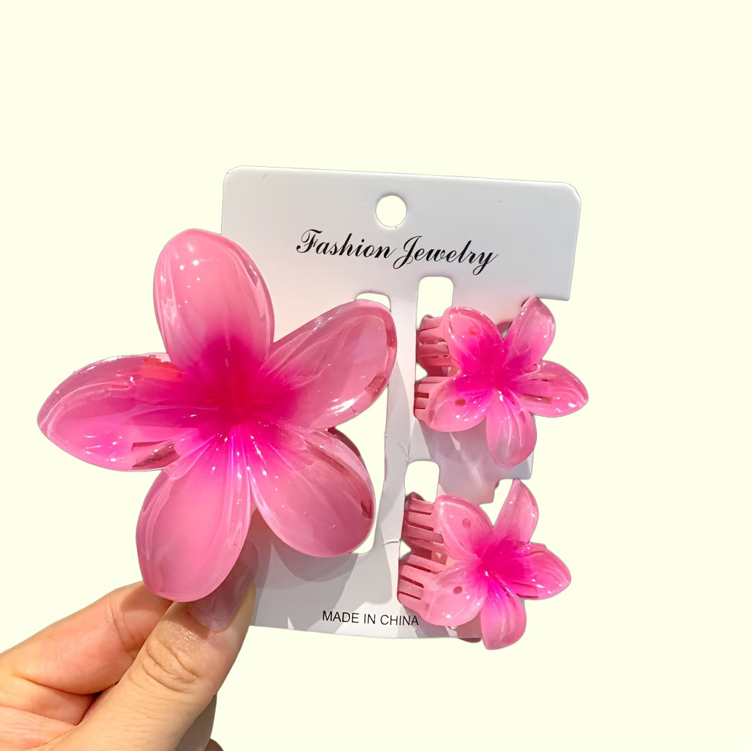 Plumeria Blossom Hair Claw Clip