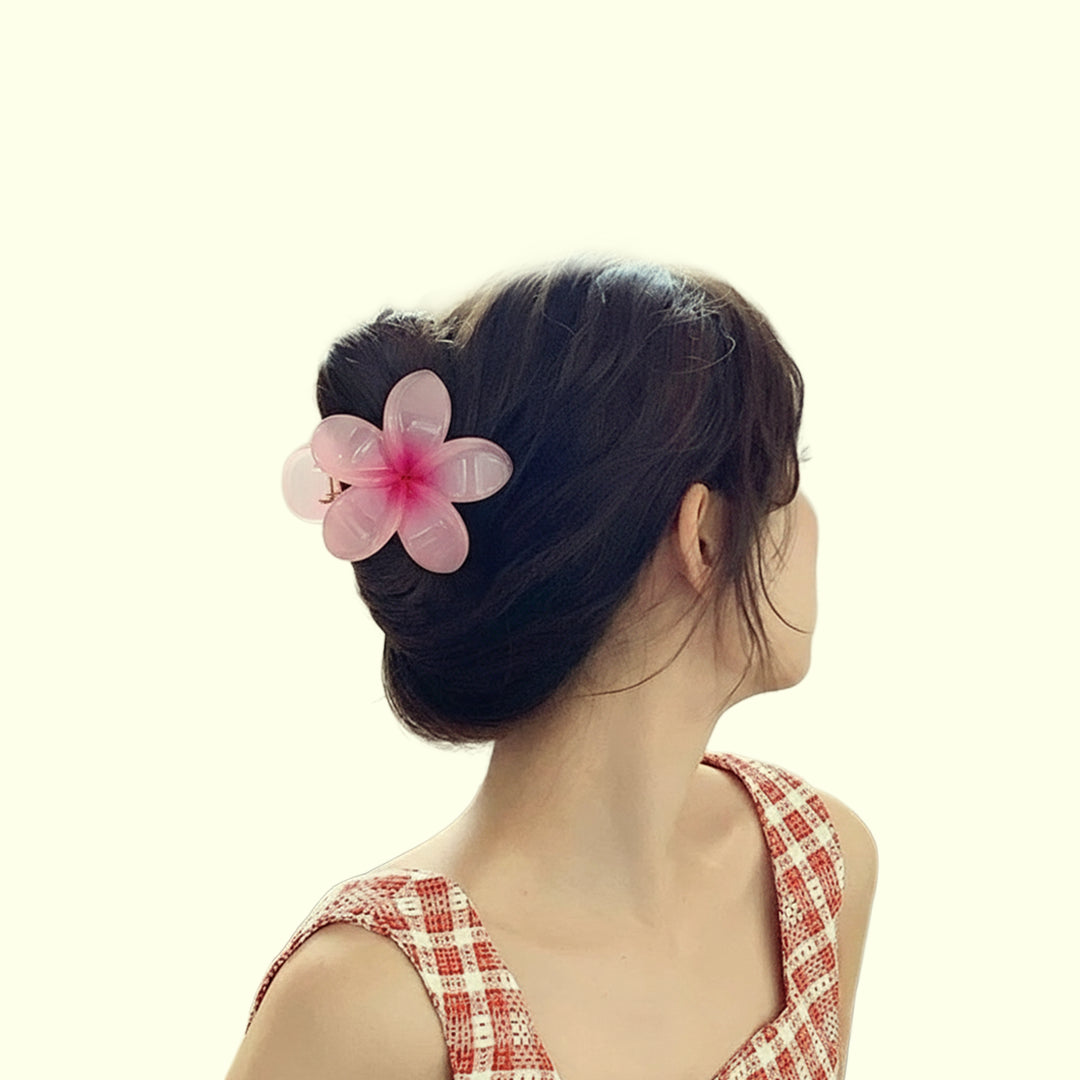 Plumeria Blossom Hair Claw Clip