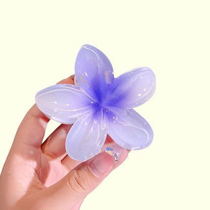 Plumeria Blossom Hair Claw Clip